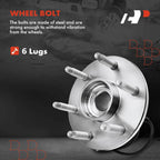 CV Axle Shaft + Wheel Hub for Chevy Silverado 1500 (2007–2018)