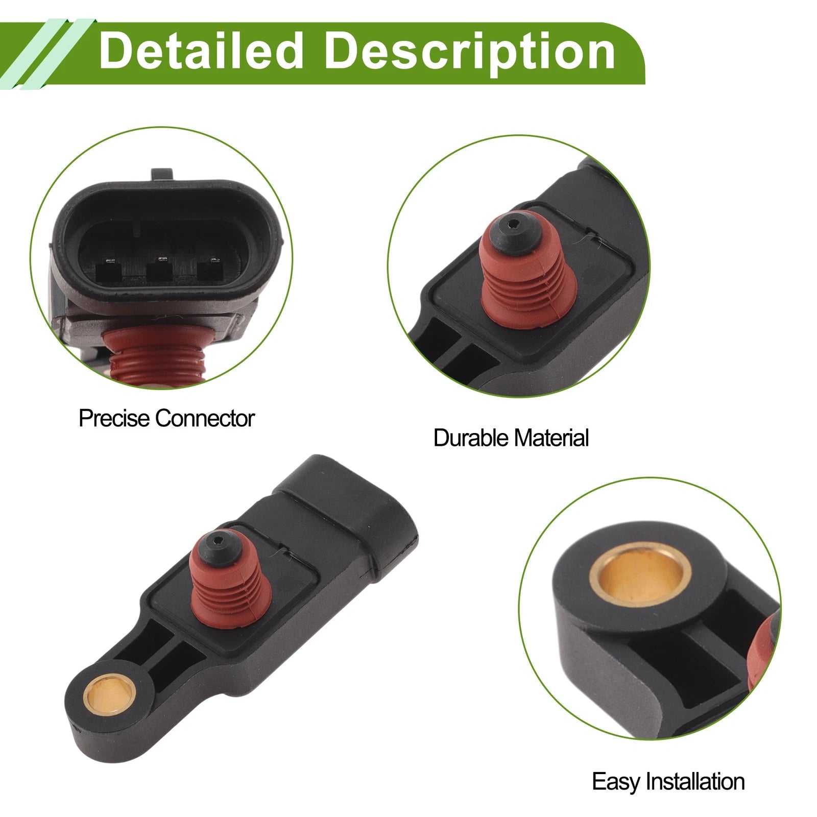 MAP Sensor for Chevrolet Kalos 1.4 16V (2003–2008) - Part No. 25184083