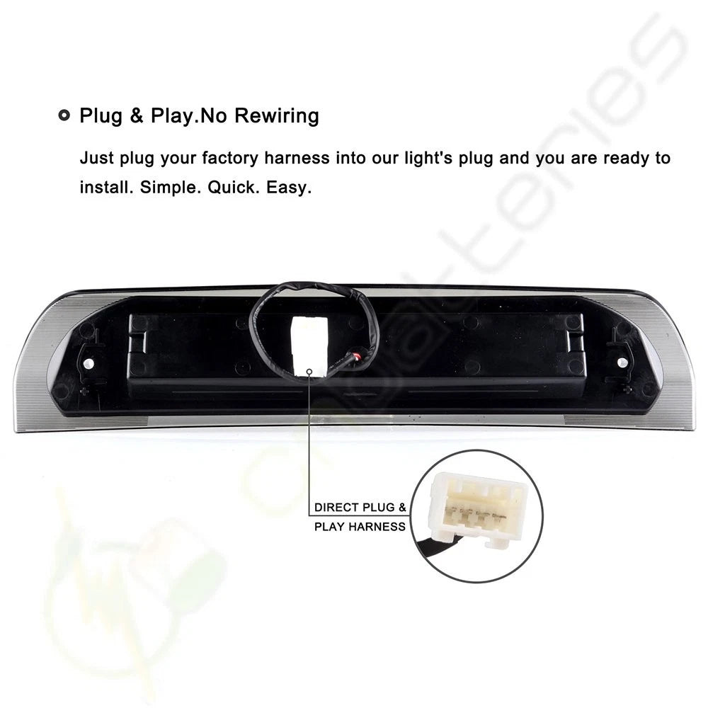 LED Smoke Third Brake Light for Dodge RAM 1500 2500 3500 4000 (2002–2009)