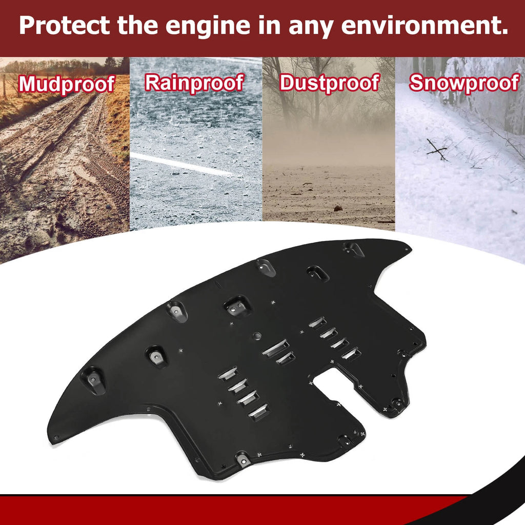 Engine Splash Shields for Kia Sorento (2016–2020) with Aluminum Pad