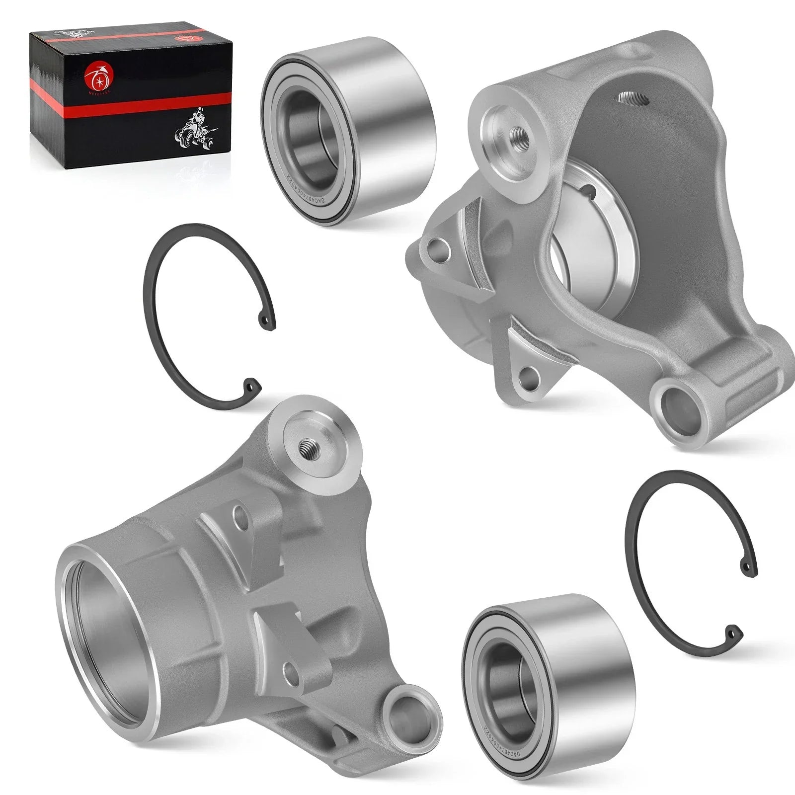 2 x Rear Wheel Bearing Carrier & Bearing for Polaris Sportsman 400 (2011–2014)