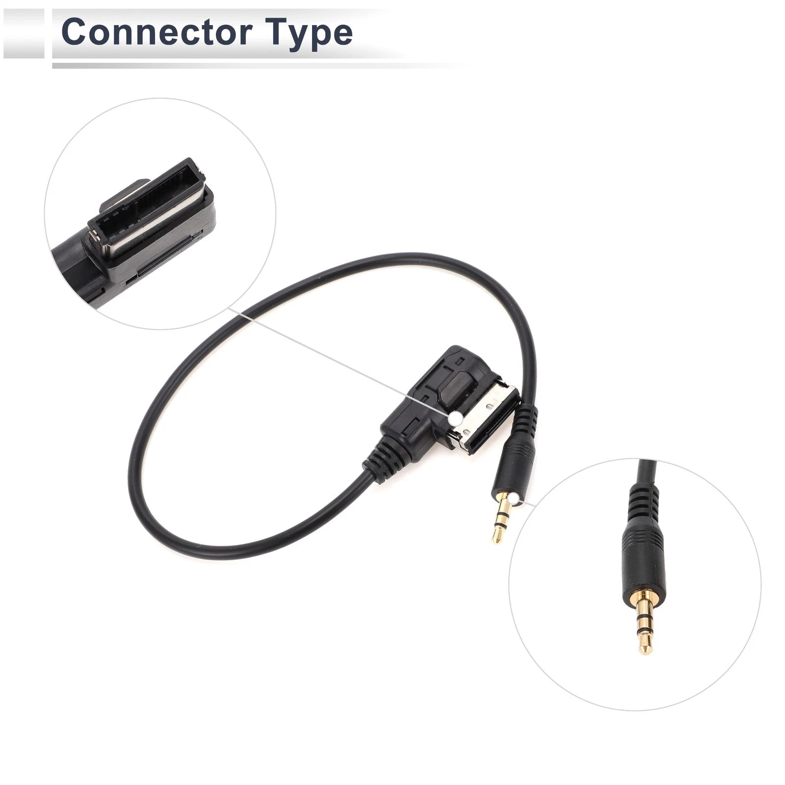 Audio Aux Adapter Cable for Audi AMI to AUX Car (2010–2023)