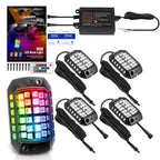 Set of 4 RGB LED Rock Lights for Ford F-150 F-250