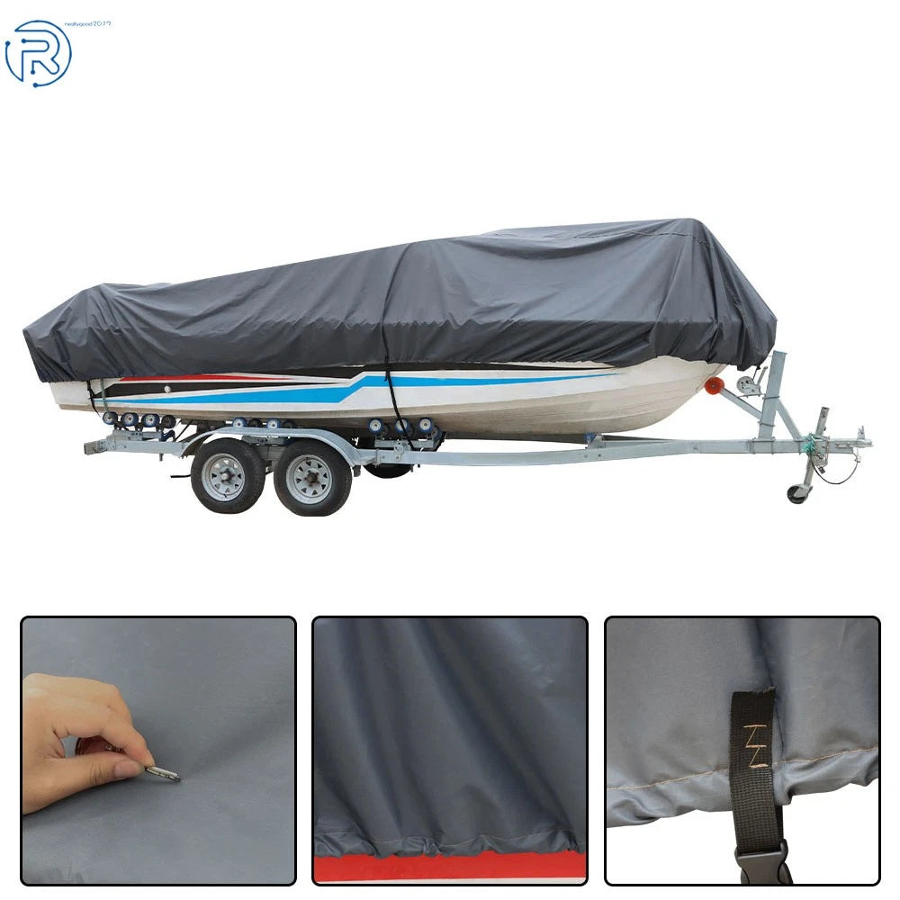 Boat Cover for Heavy Duty 14/15/16FT (Waterproof, UV Resistant)