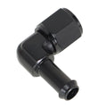 90 Degree 6AN Female Swivel to Barb Hose Fitting Adapter for Universal Use