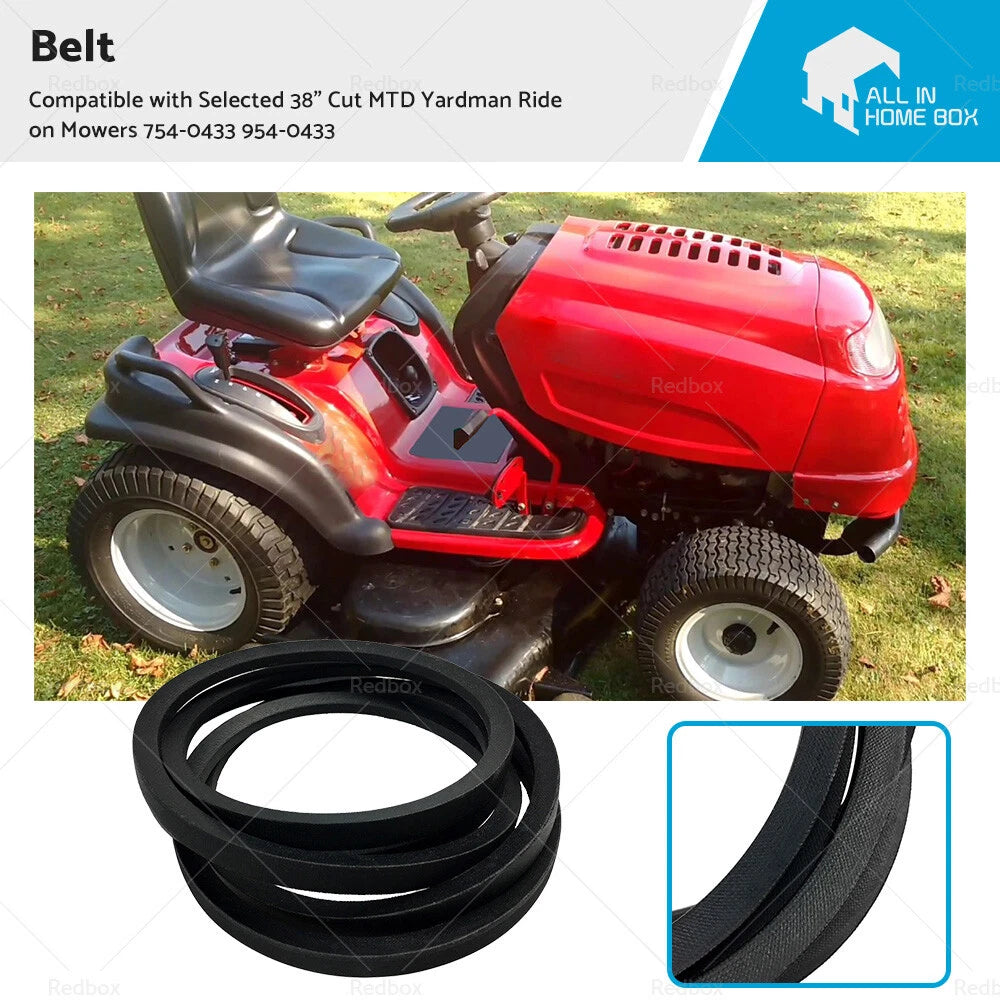 Belt for MTD Yardman Ride Mowers (38") 754-0433, 954-0433