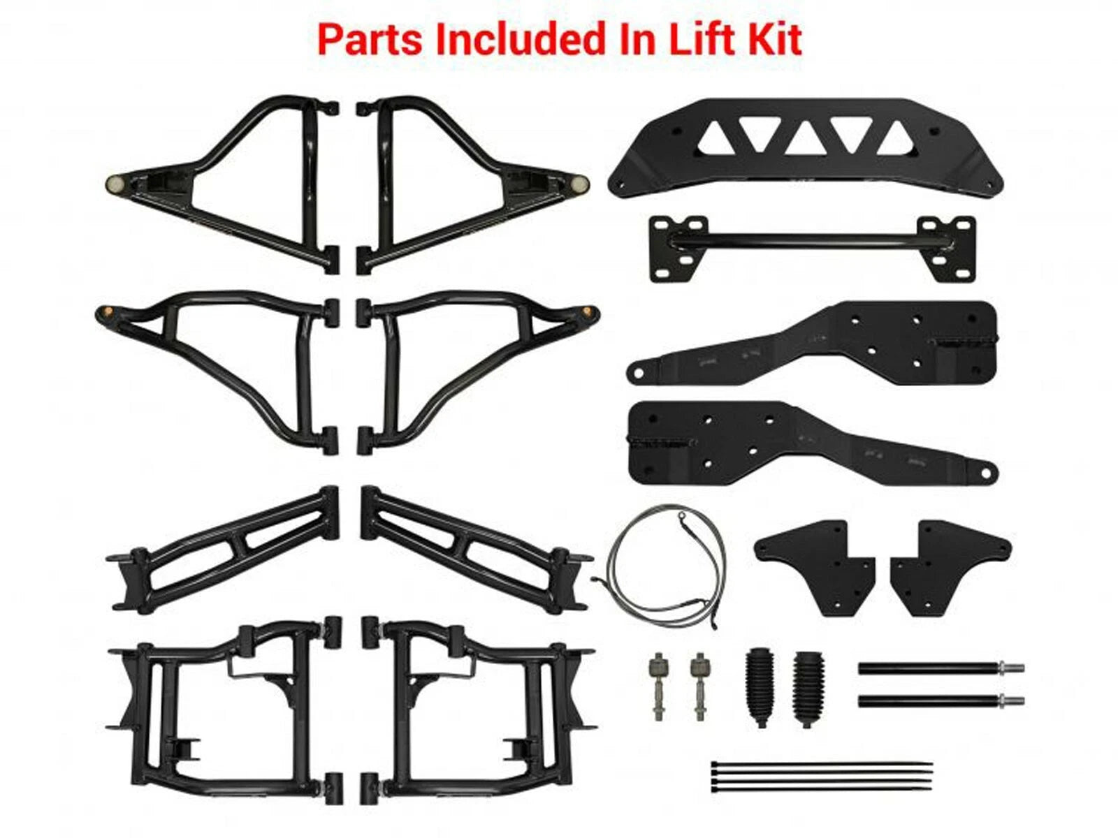 Conversion Kit for Polaris RZR 900 to S 900 (2016) - 1.5" Offset, Red