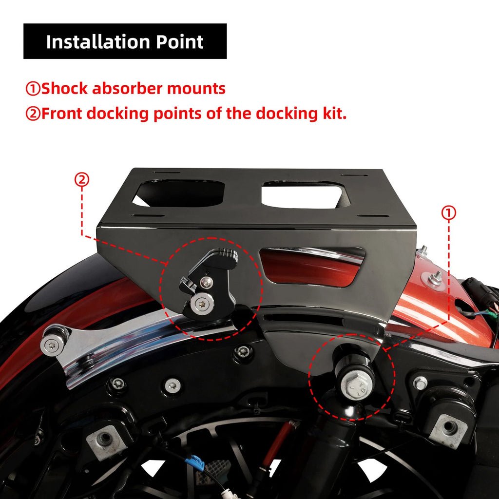 Solo Luggage Mounting Rack for Harley Touring Road Glide FLTR FLHR (2014–2026)
