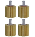 Set of 4 Denso Plug-In Engine Oil Filters for Scion Toyota Lexus Pontiac