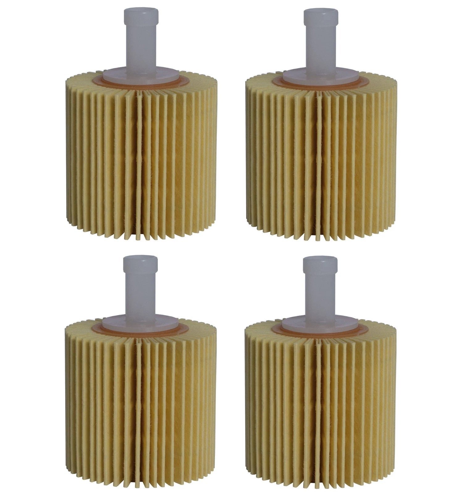 Set of 4 Denso Plug-In Engine Oil Filters for Scion Toyota Lexus Pontiac