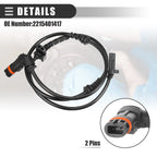 2X ABS Sensor for Mercedes-Benz CL500 (2000–2006) No. 2215401417