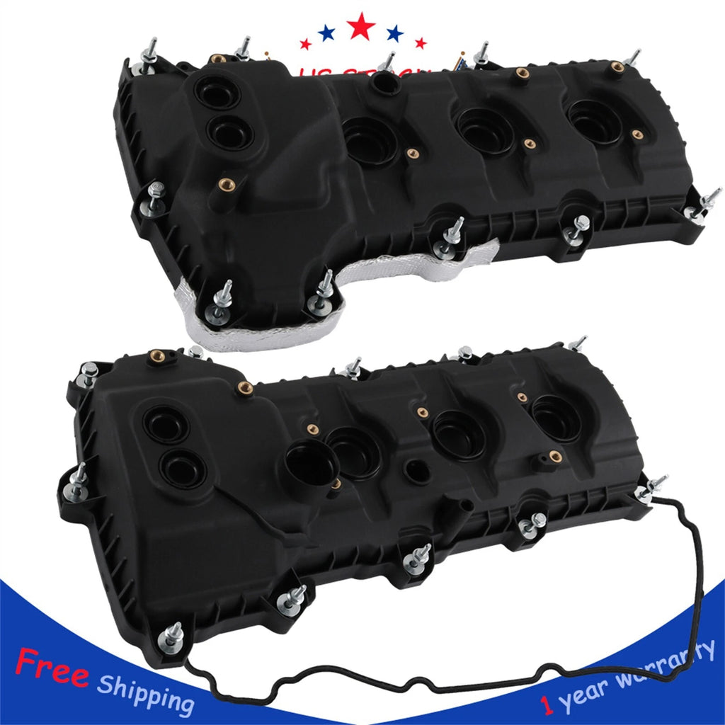 Pair Engine Valve Covers for Ford Explorer F-150 Taurus (2011–2019)