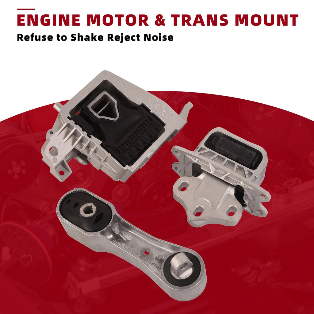 Set of 3 Engine Motor Mounts for BMW X1 X2 Mini Cooper (2014–2021)