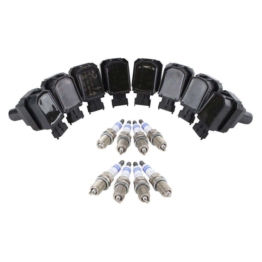 Set of 8 Ignition Coils & 8 Spark Plugs for Mercedes W140 S420 (1992–1999)
