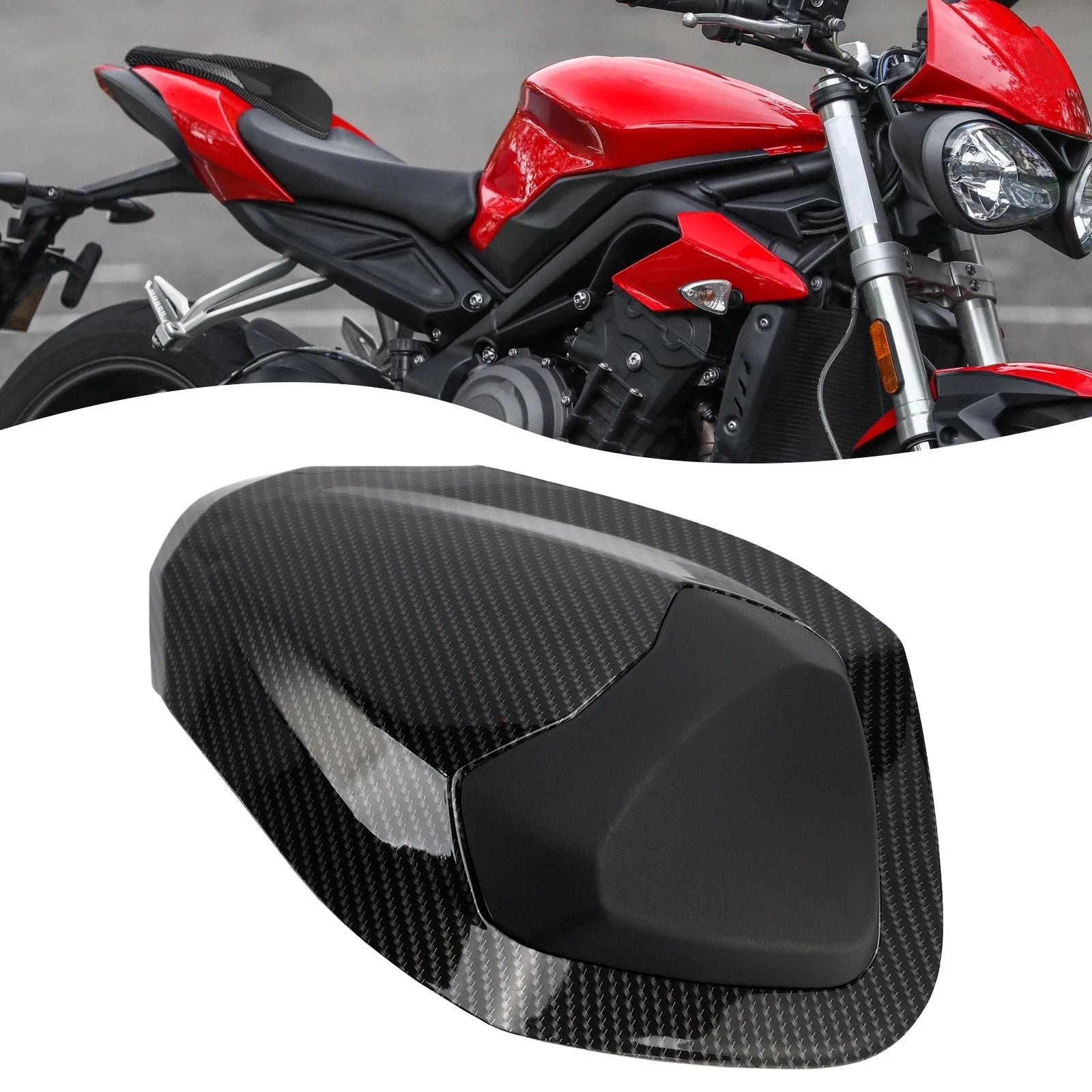 Rear Tail Seat Fairing Cowl Cover for Street Triple RS 765 (2017–2019) Carbon T9