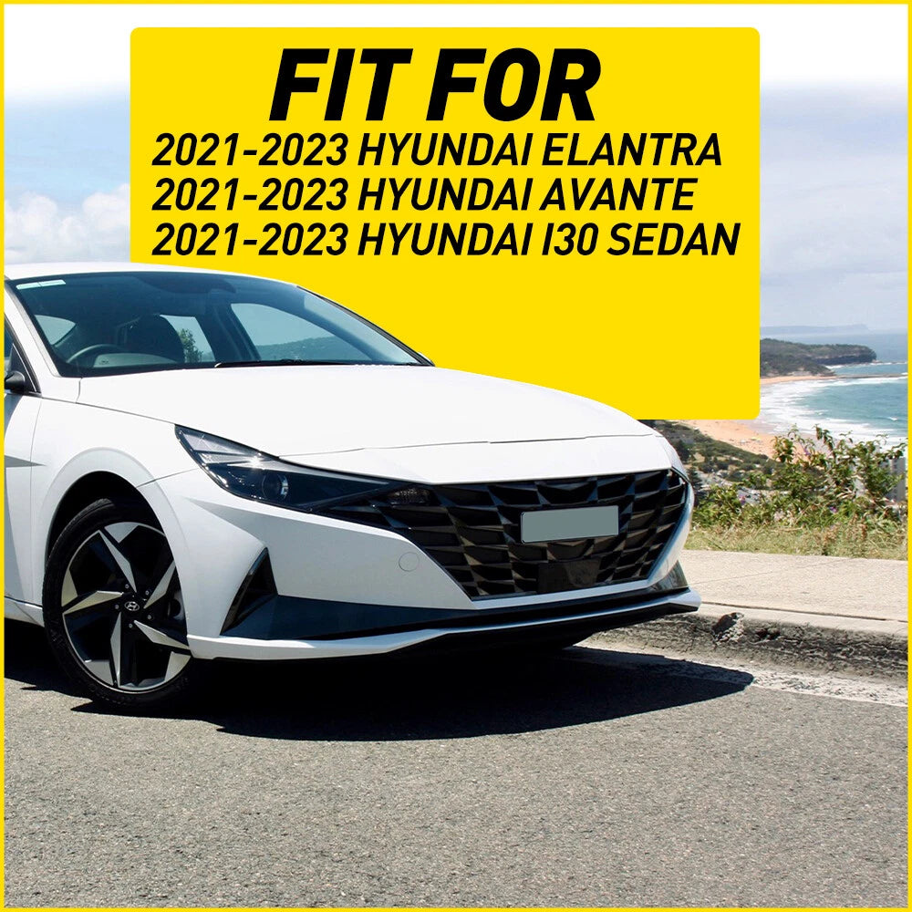 Pillar Post Door Trim for Hyundai Elantra (2021–2023) Gloss Black