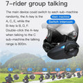 EJEAS Q7 Bluetooth Waterproof Motorcycle Helmet Headset Intercom 7 Riders