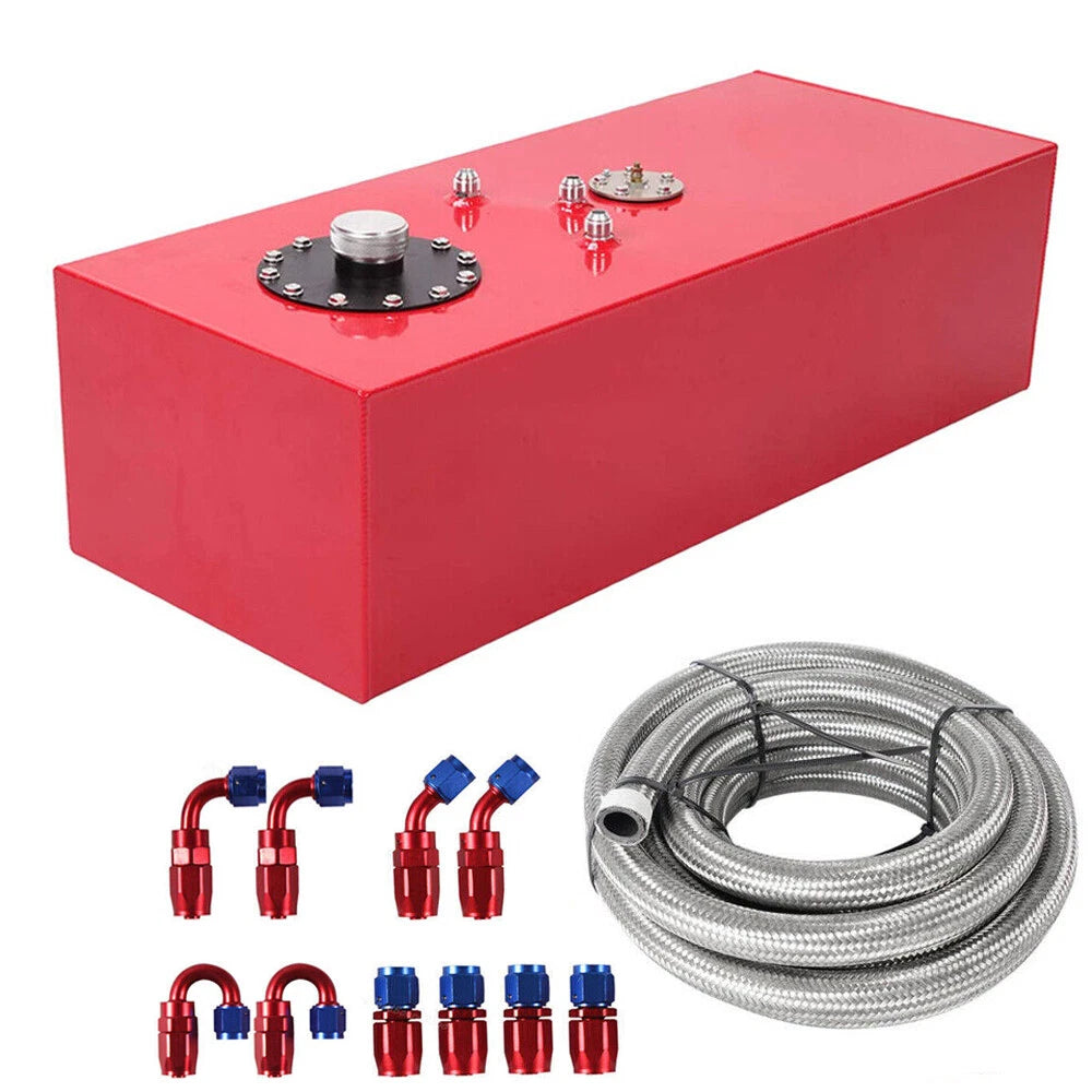 15 Gallon Aluminum Fuel Cell Gas Tank with Cap & Level Sender for Universal Use