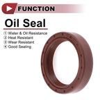 2X Oil Seal Rotary Shaft Seal FKM Rubber 35x45x10mm for Various Models