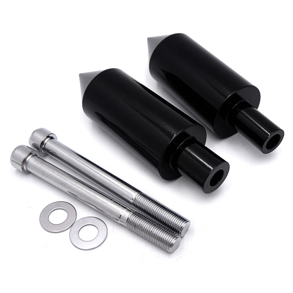 Extended Aluminum Spike Frame Sliders Black for Honda CBR600RR (2003–2006)