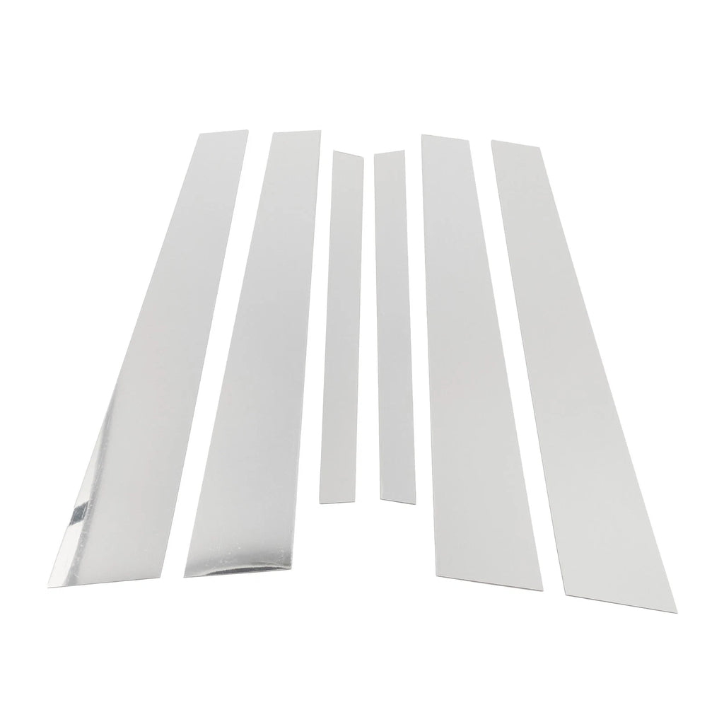 6 Pcs Door Pillar Window Trim for BMW 5-Series (2010–2014) Chrome