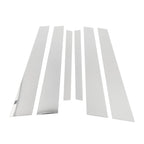 6 Pcs Door Pillar Window Trim for BMW 5-Series (2010–2014) Chrome