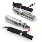 10mm Chrome Turn Signal Blinkers for Yamaha Kawasaki BMW Suzuki
