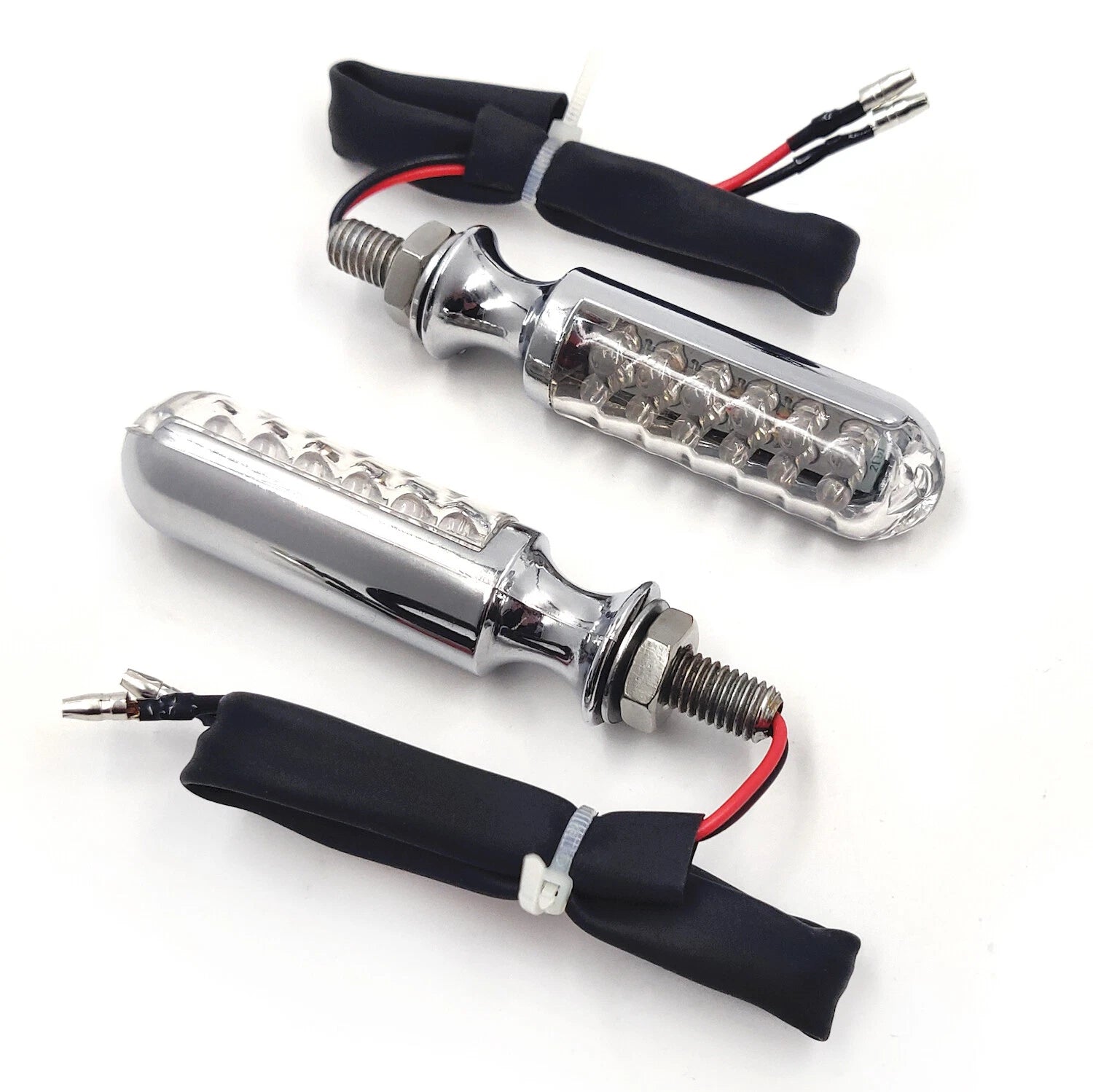10mm Chrome Turn Signal Blinkers for Yamaha Kawasaki BMW Suzuki