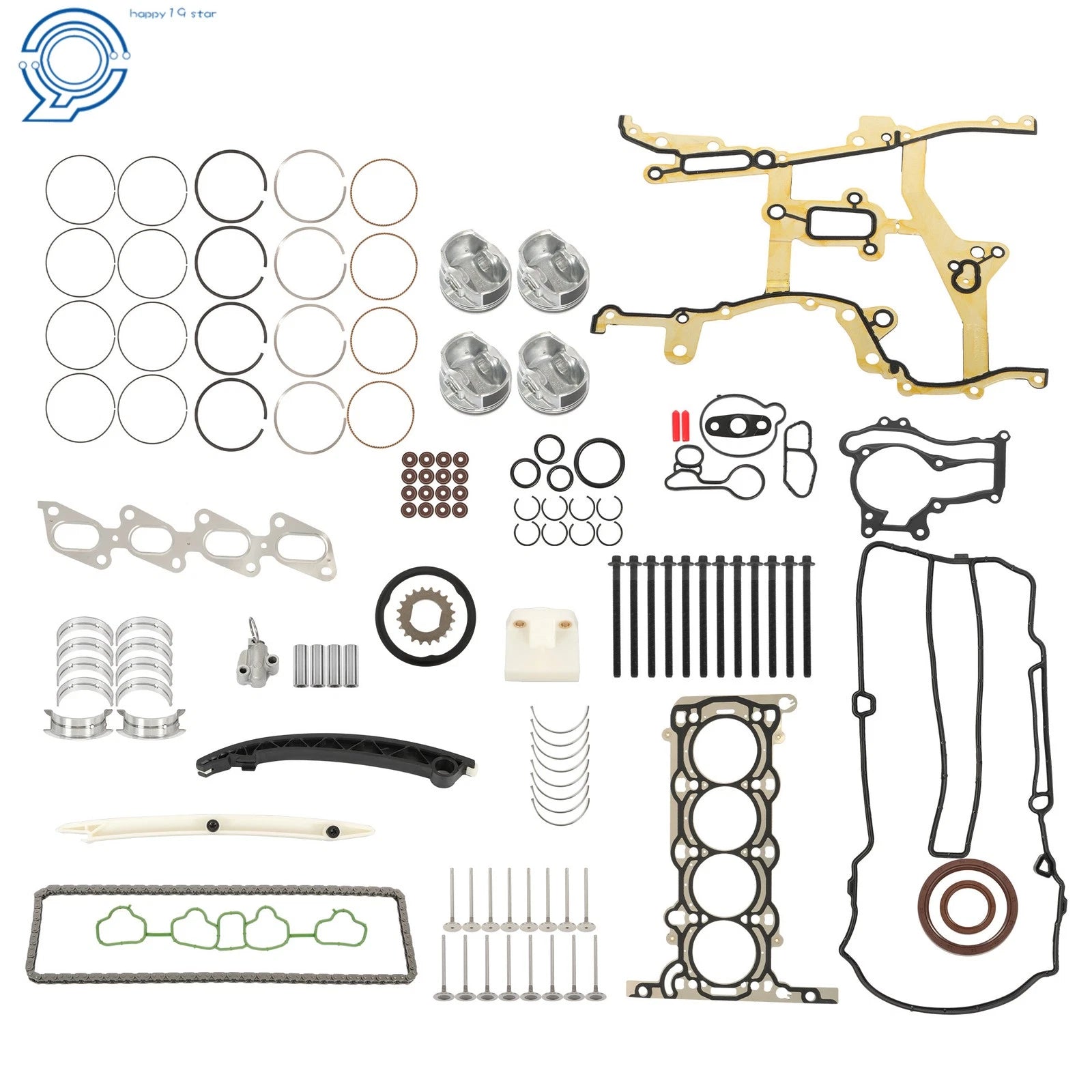 Engine Pistons Overhaul Kit for Chevy Cruze Buick 1.4L Turbo (2011–2016)
