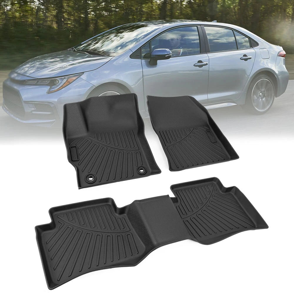 Set of 2 All-Weather Floor Mats for Toyota Corolla (2020–2024)