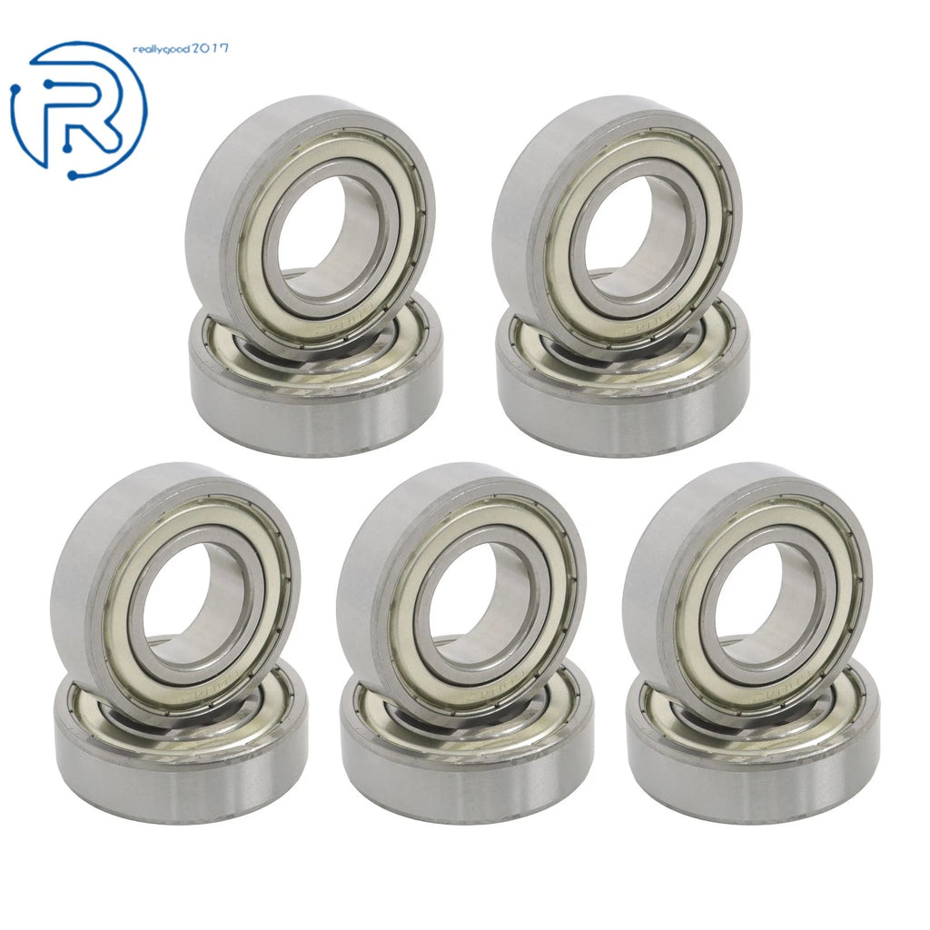 10Pcs 6004-ZZ Ball Bearings for Various Applications (20×42×12mm)