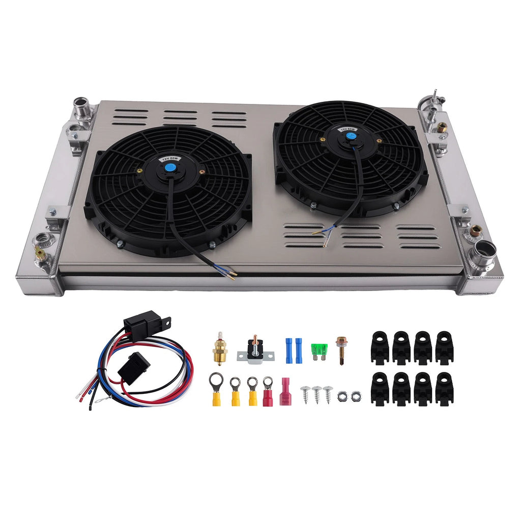 3Row AT Radiator Fan Set for Chevrolet GMC C1500 K1500 C2500 K2500 (1988–1999)