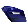 4" Stretched Saddlebags for Harley Street Road Glide (2014–2023) Zephyr Blue/Black Sunglo