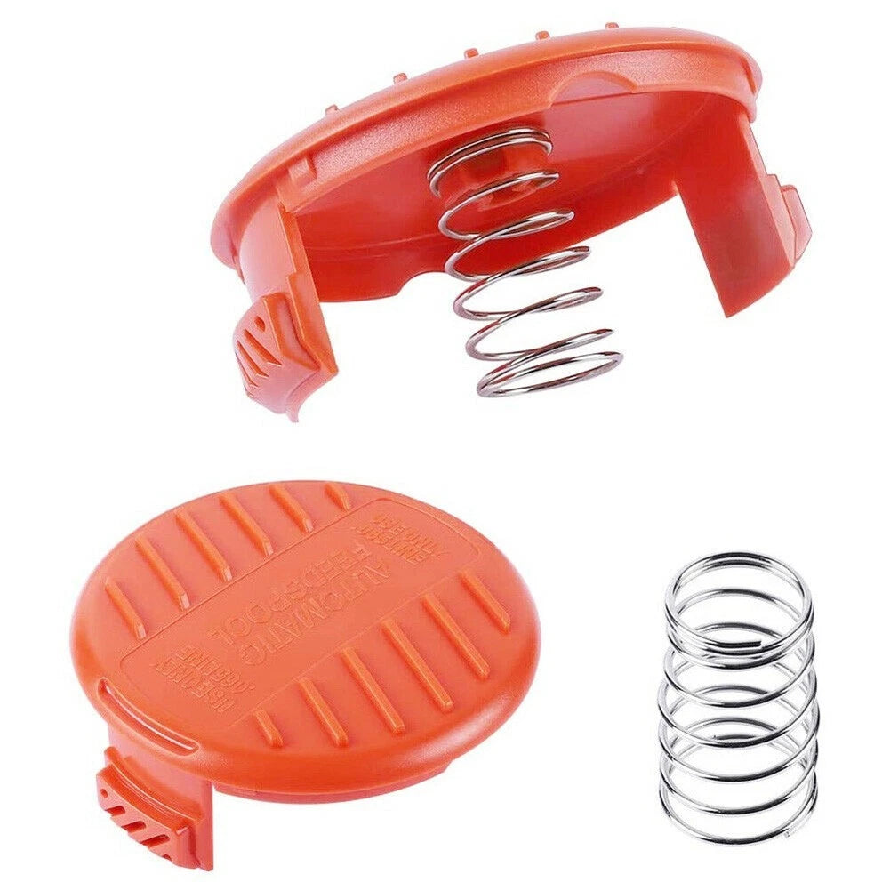 Set of 4 Coils with Coil Lid for Black Decker Lawn Trimmer