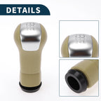 5 Speed Manual Gear Shifter Knob for Nissan Qashqai (2006–2013) Beige Plastic