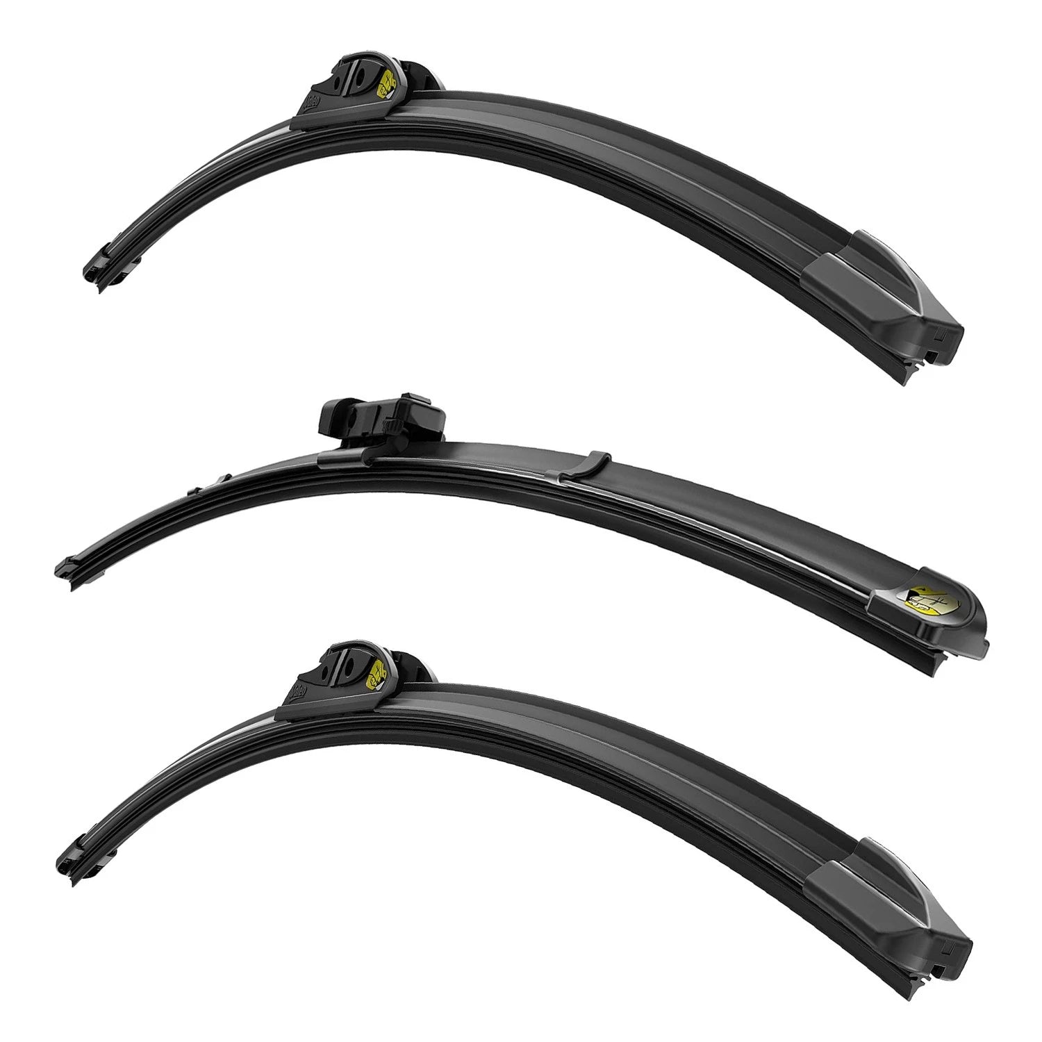 3pc Wiper Blade Kit for Valeo Ultimate Beam (21", 19", 18")