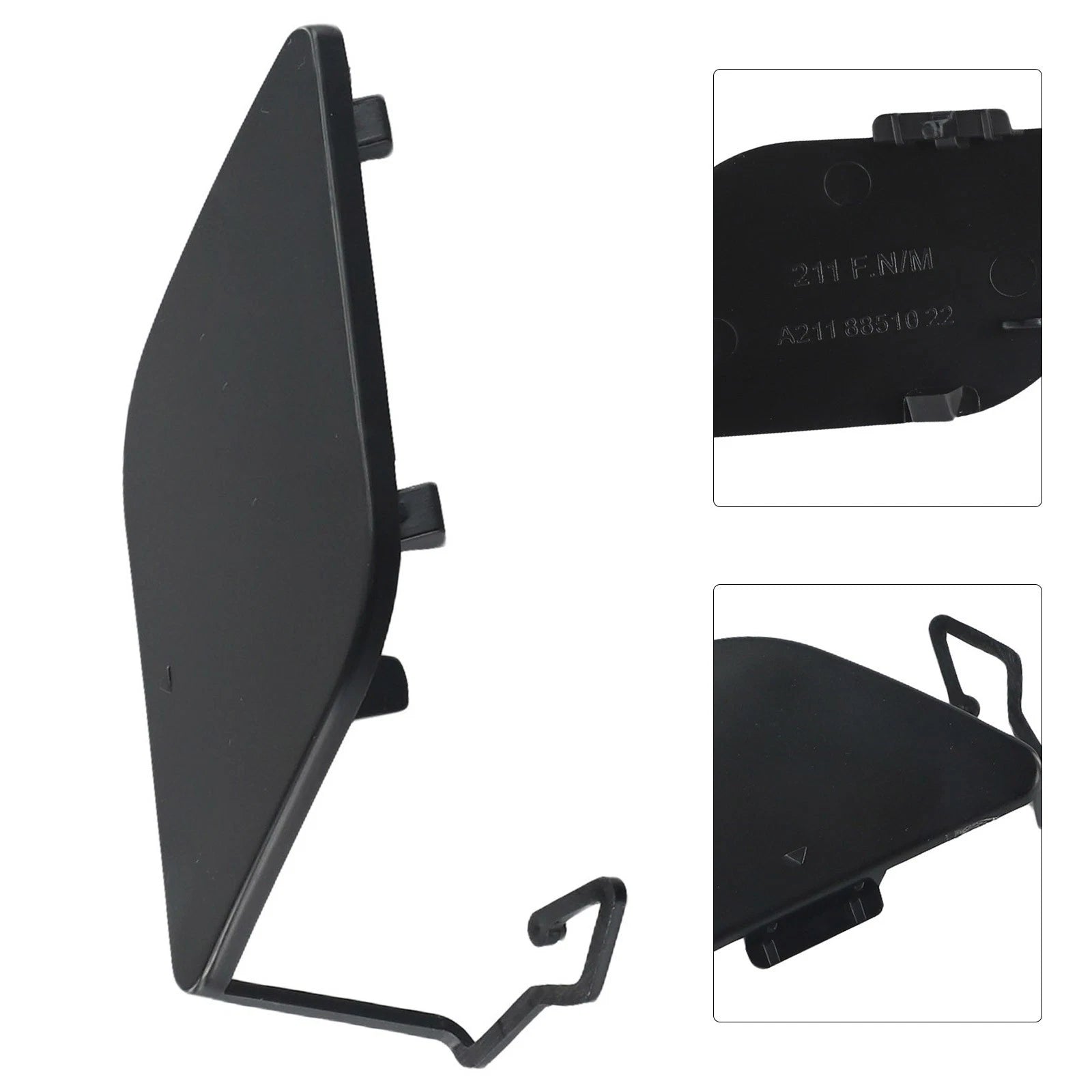 Tow Hook Cover for Mitsubishi Outlander (2016–2021) Black ABS