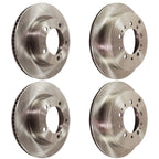 Set of 2 Front & Rear Brake Disc Rotors for Toyota Land Cruiser Lexus LX570