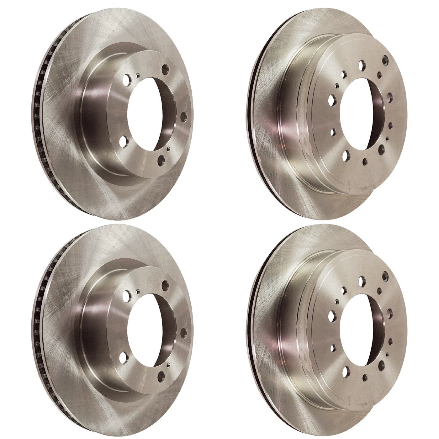 Set of 2 Front & Rear Brake Disc Rotors for Toyota Land Cruiser Lexus LX570