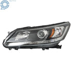Left Headlight for Honda Accord (2013-2015) Black