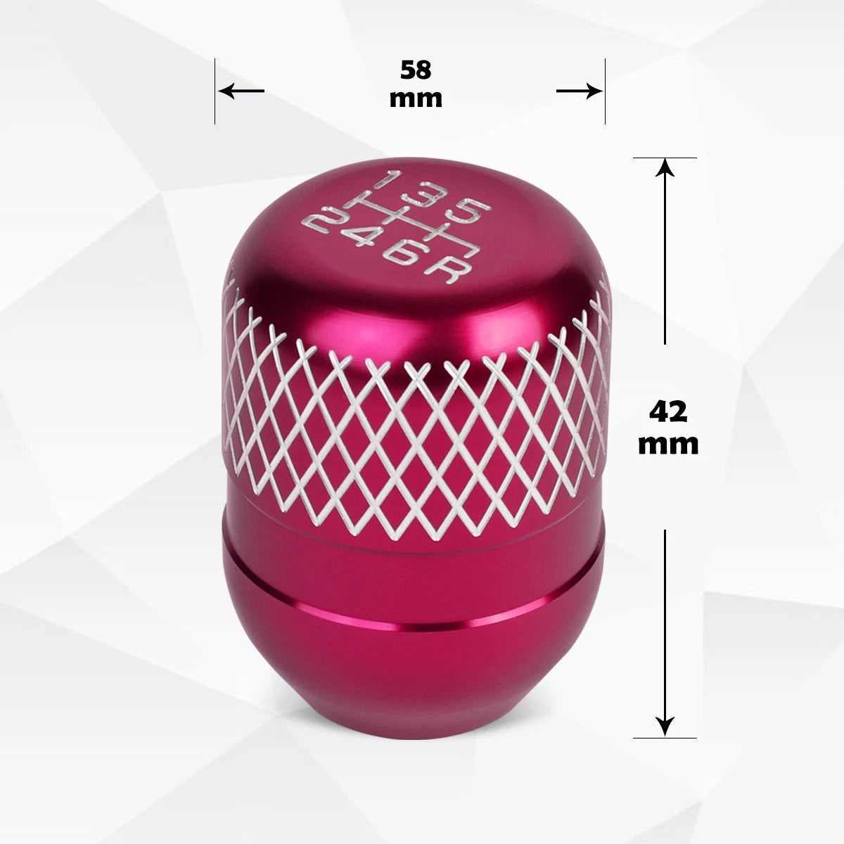 42mm Racing Manual 6-Speed Aluminum Shift Knob for Universal JDM Type-R