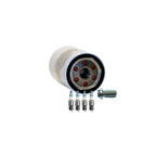 Set of 4 Iridium Power Spark Plugs & Wix Engine Oil Filter for W201 190E (1982–1993)