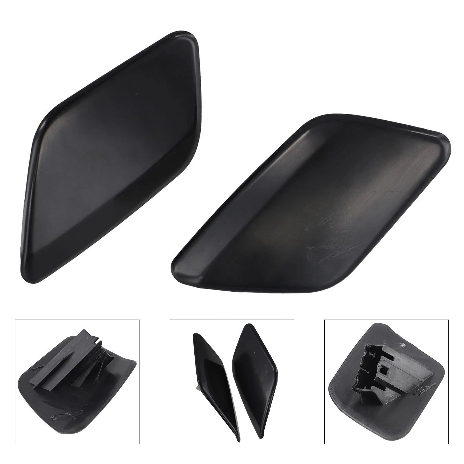 2X Front Headlight Washer Cap Cover for Volvo S60 (2011–2013) 39802699/39802681
