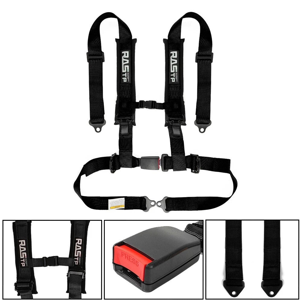 Set of 4 Universal 2" Racing Seat Belt Harness for ATV UTV Go-Kart