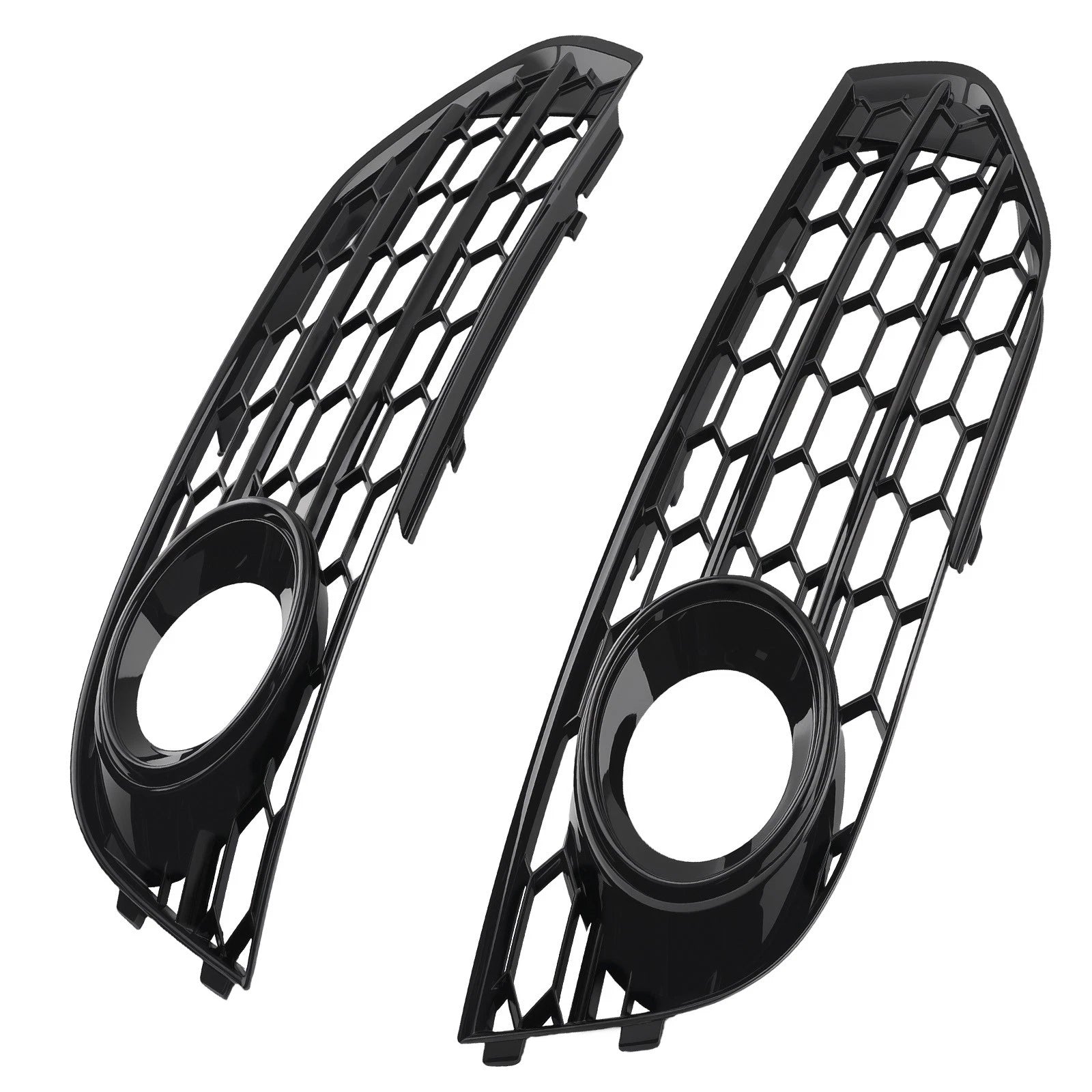 L+R Front Bumper Fog Light Grille for Audi A4 B8 B8.5 Allroad (2010–2015) 8K0807681H
