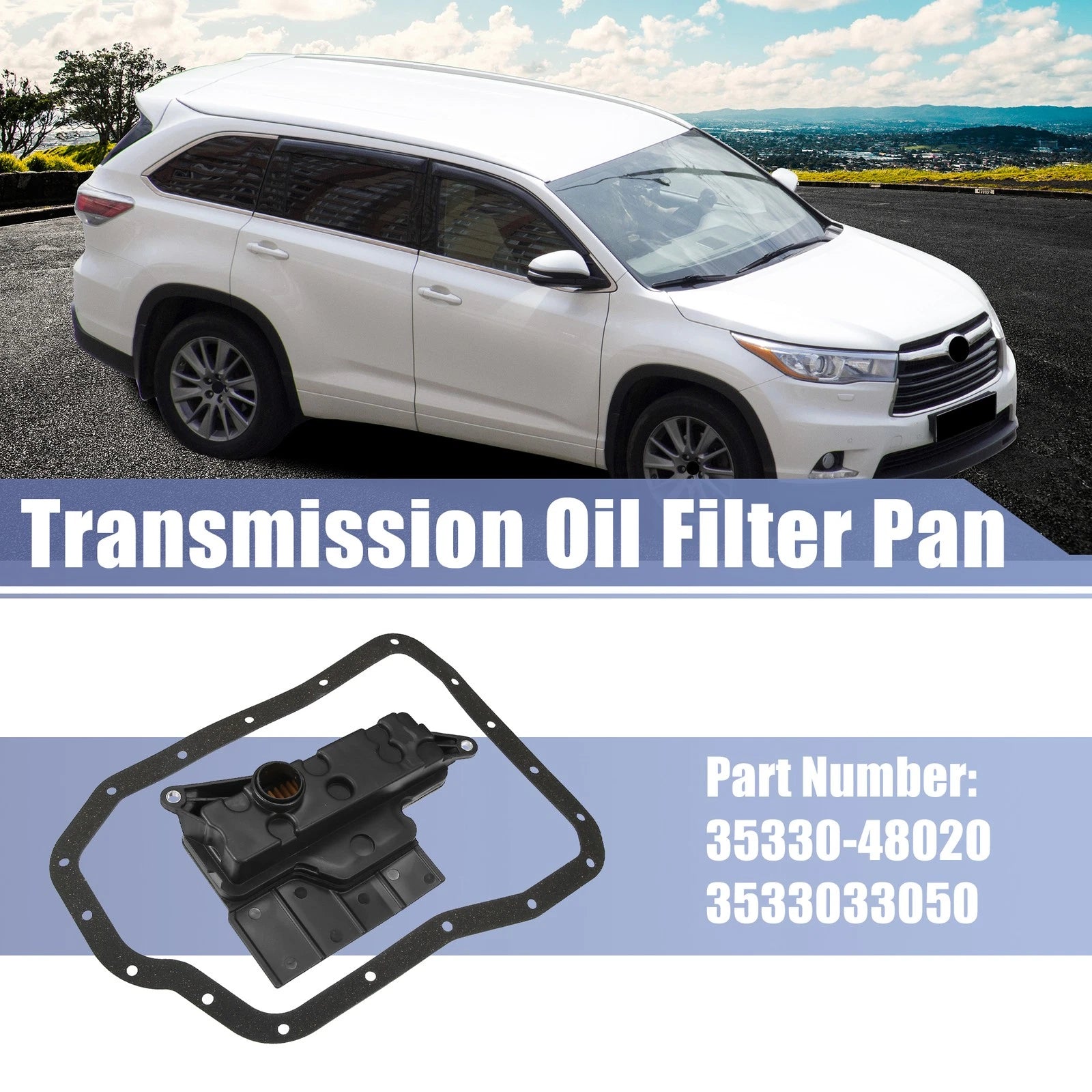 Transmission Filter Oil Pan Gasket Kit for Toyota (35330-48020, 3533033050)