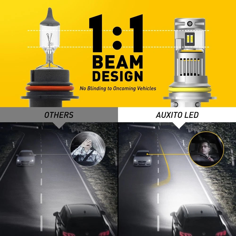 2X 9007 HB5 LED Headlight Bulbs for