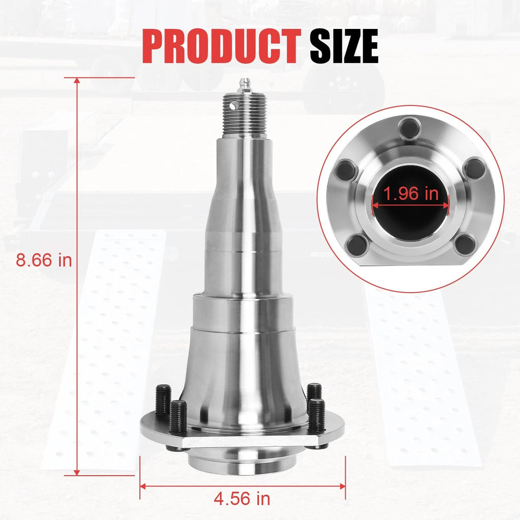 2 Pack Spindle for E-Z Lube Trailer Axle (5200-7000 lbs)