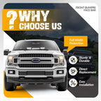 Chrome Steel Front Bumper Face Bar for Ford F-150 (2018–2020)