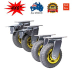 Set of 4 Heavy Duty 6" Swivel Caster Wheels 1000KG Load with Brakes